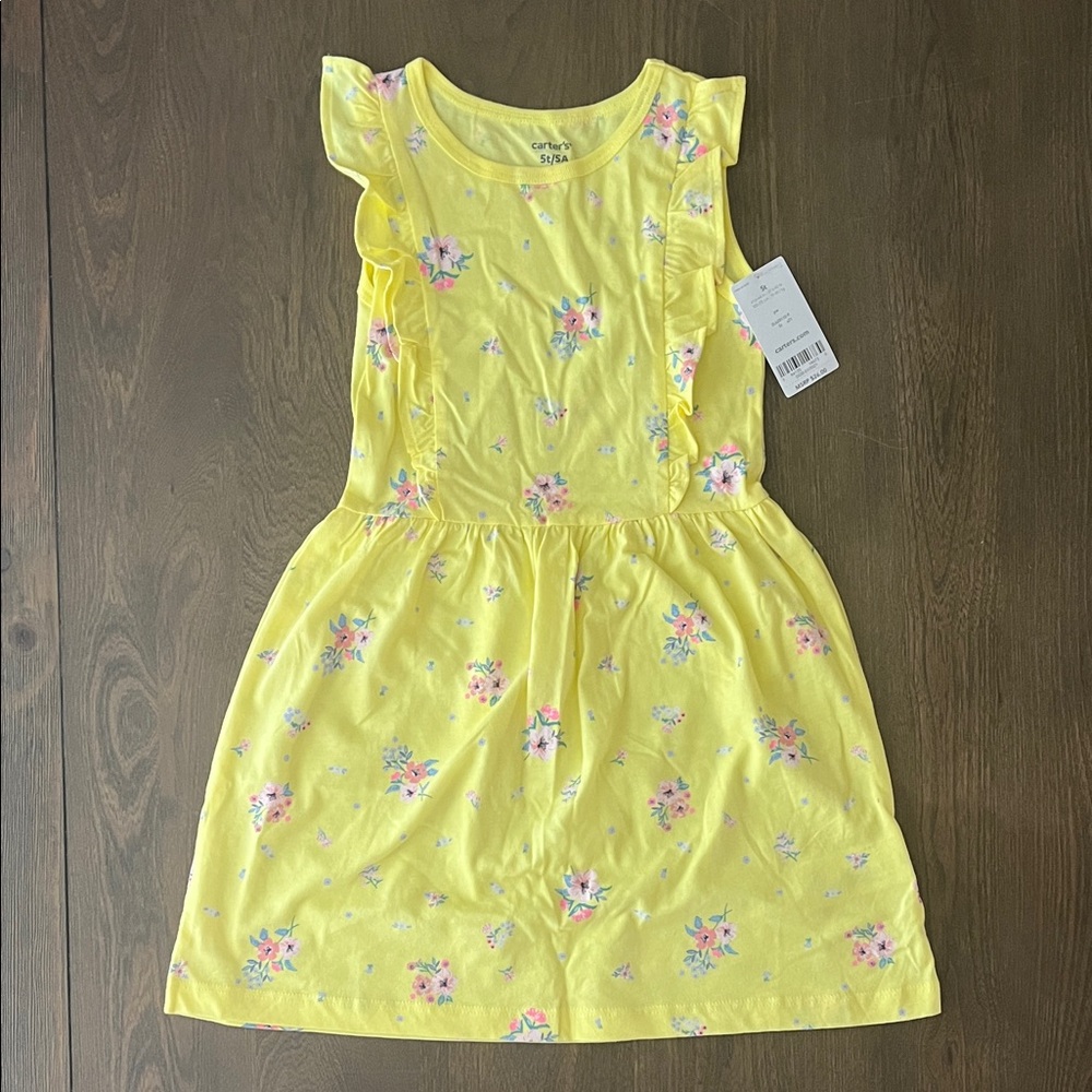 Carter's Yellow Floral Casual Dress